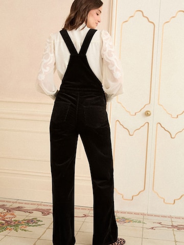 Loosefit Salopette love & roses en noir