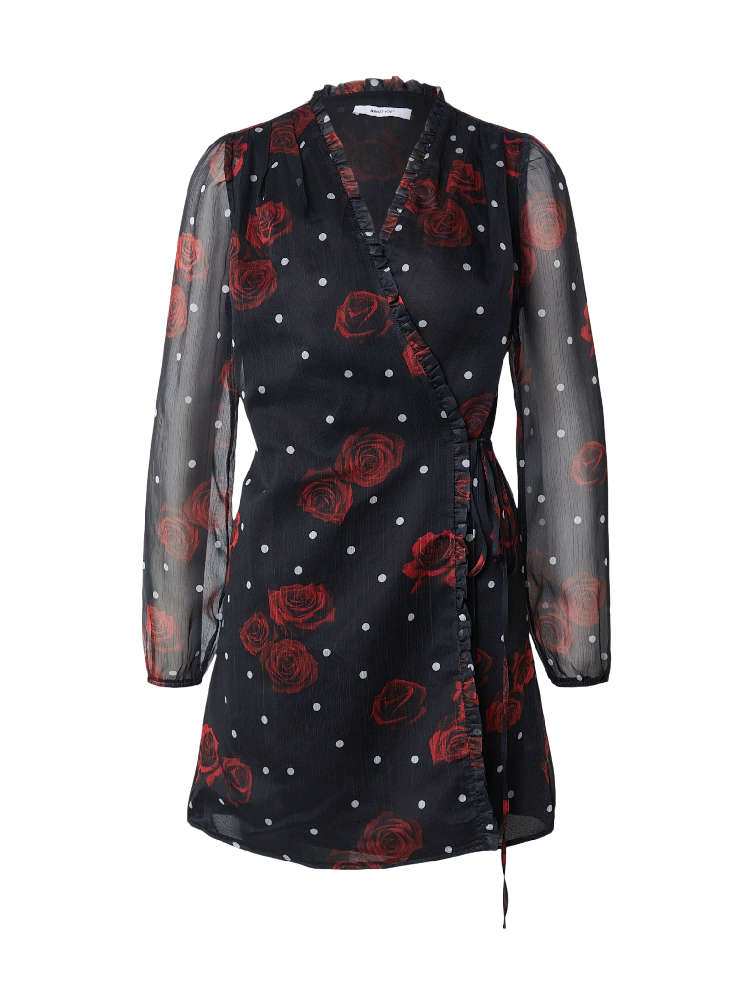 ABOUT YOU Φόρεμα 'Gunda' σε μαύρο: μπροστά