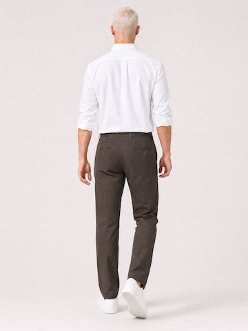yazubi Slim fit Chino Pants 'Kyle' in Brown