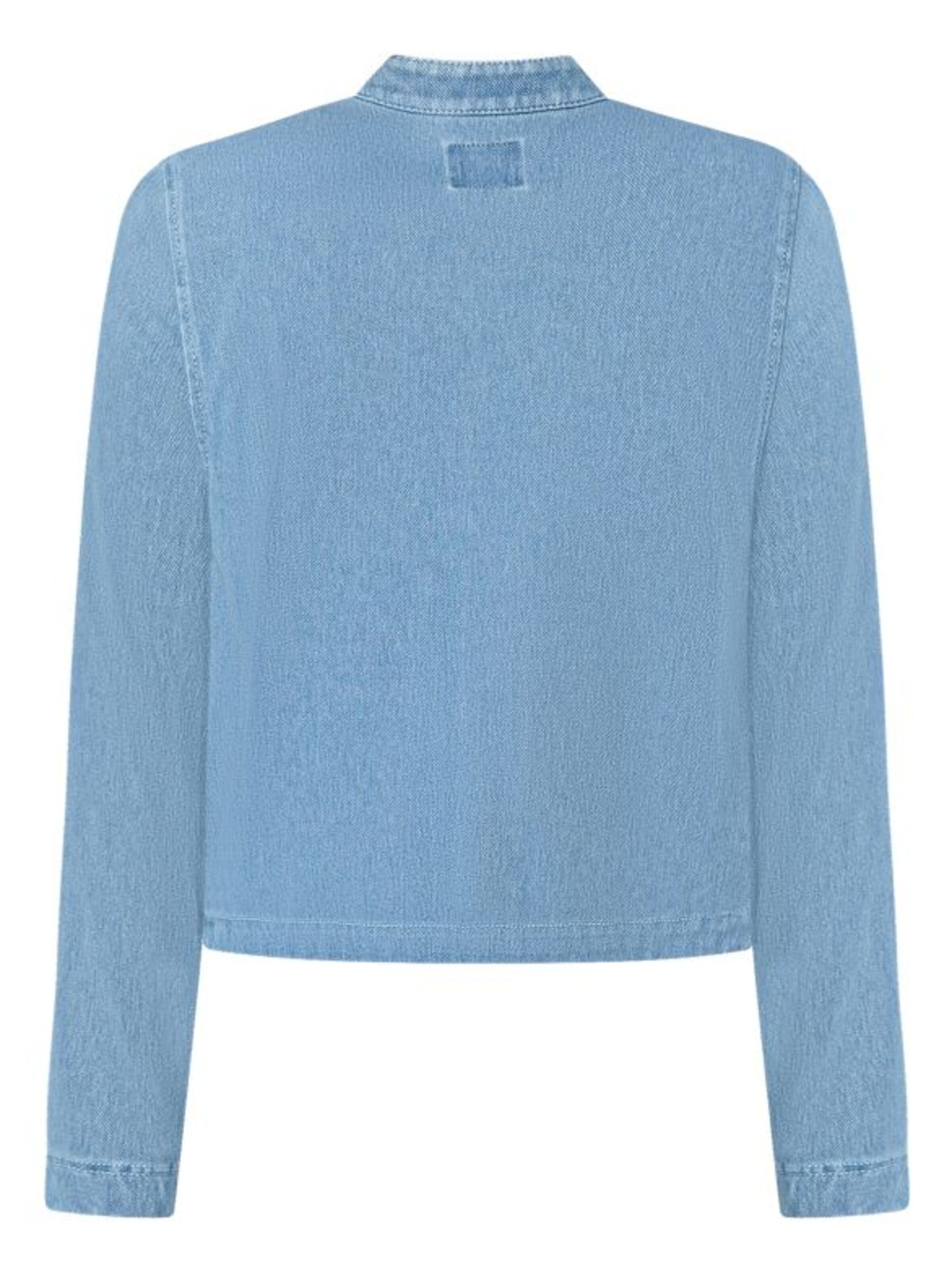 zero Jeansjacke mit Reißverschluss in Blau