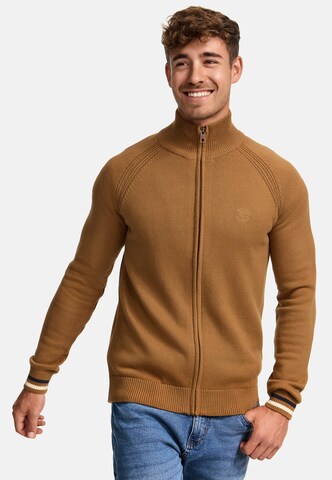 INDICODE JEANS Strickjacke 'Arutemia' in Bronze