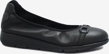 Ballerines 'FRAU 51M4 nero scarpe donna ballerine elasticizzata pelle fibbia' Frau en noir : devant