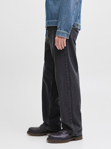 melns JACK & JONES Baggy Džinsi 'JJAlex'