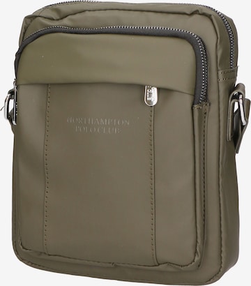 Borsa a tracolla di Northampton Polo Club in verde: frontale