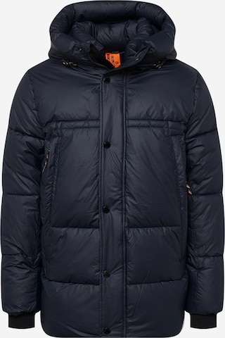 INDICODE JEANS Winter Jacket 'Perstin' in Blue: front