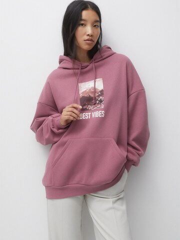 Pull&Bear Sweatshirt in Pink: Vorderseite