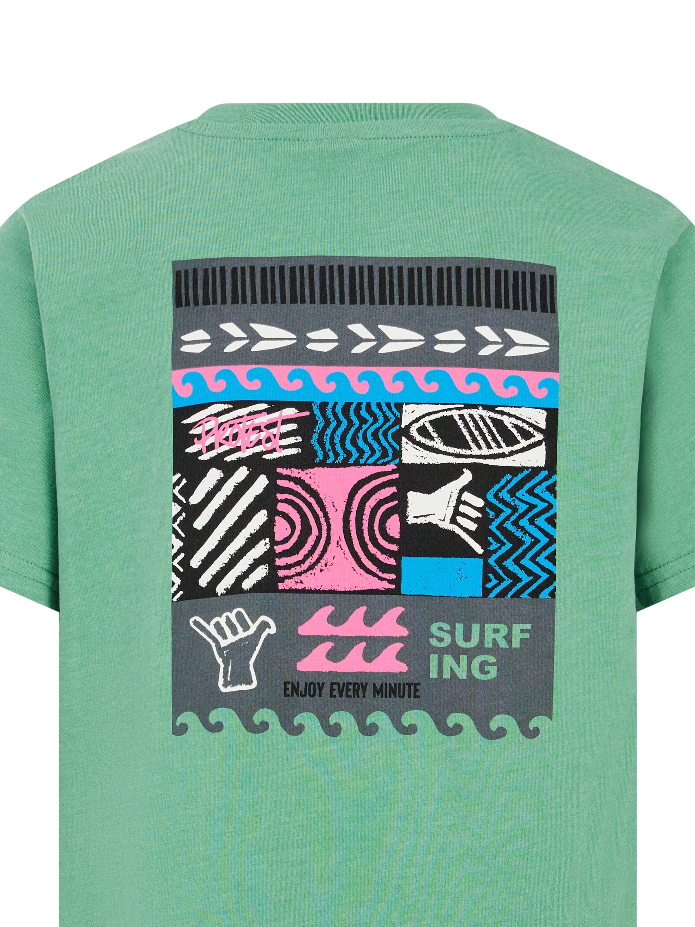 PROTEST Shirt 'PRTKevan JR' in Groen