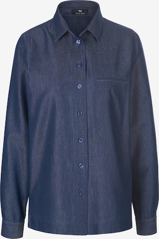 Peter Hahn Blouse in Blauw: voorkant