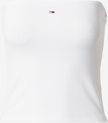 Tommy Jeans - Top 'ESSENTIAL' em branco: frente