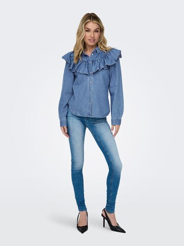 Camicia da donna 'Indigo' di ONLY in blu