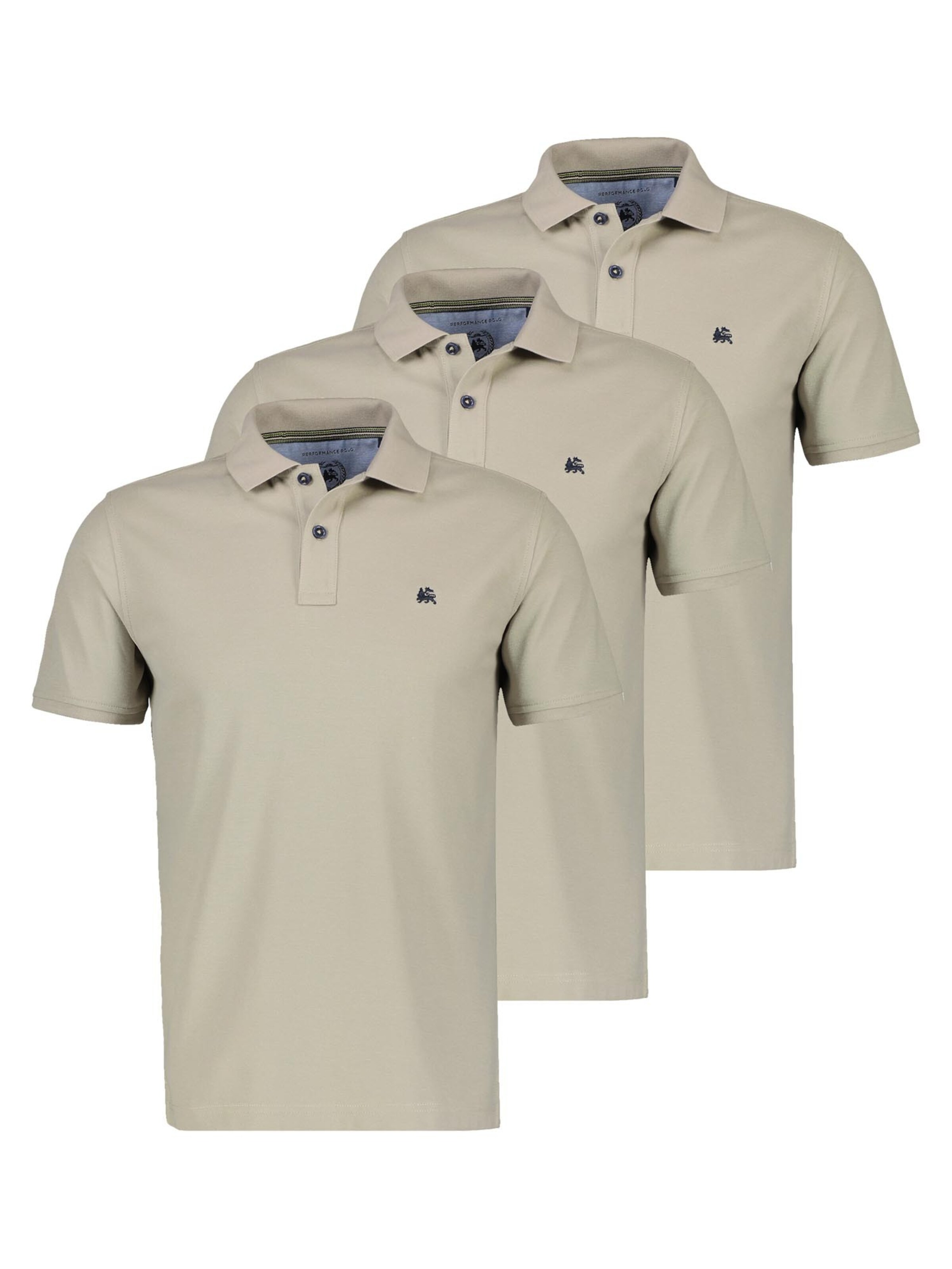 LERROS Shirt 'Basic' in Beige: voorkant