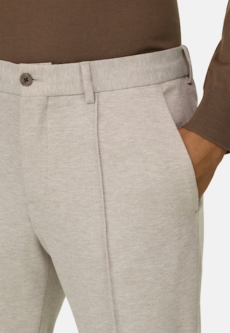 Boggi Milano Slim fit Pleat-Front Pants in Brown