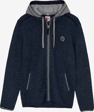 SPIETH & WENSKY Knit cardigan 'Echo' in Blue: front