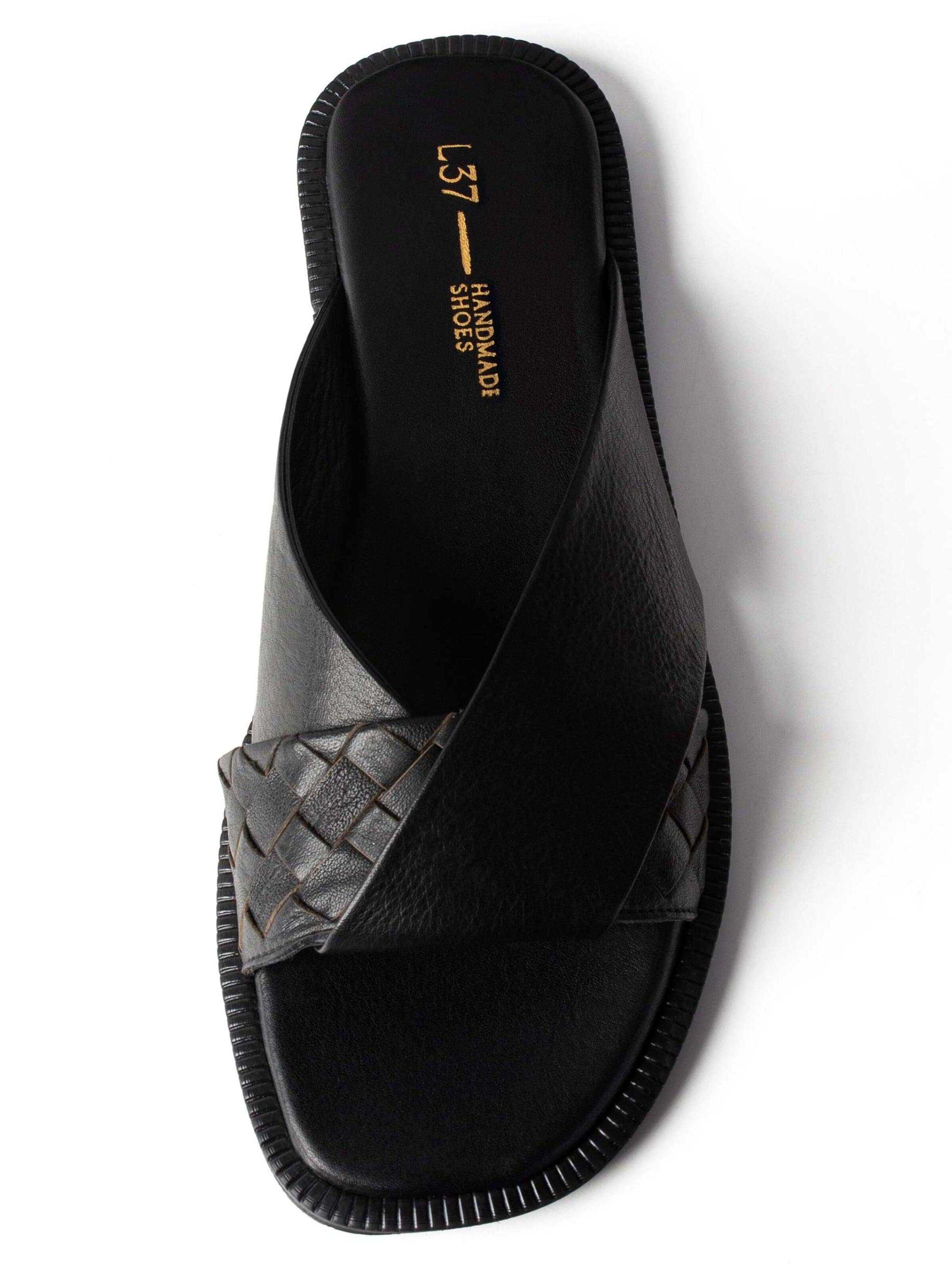 Slipper 'VICTORY' di L37 HANDMADE SHOES in nero
