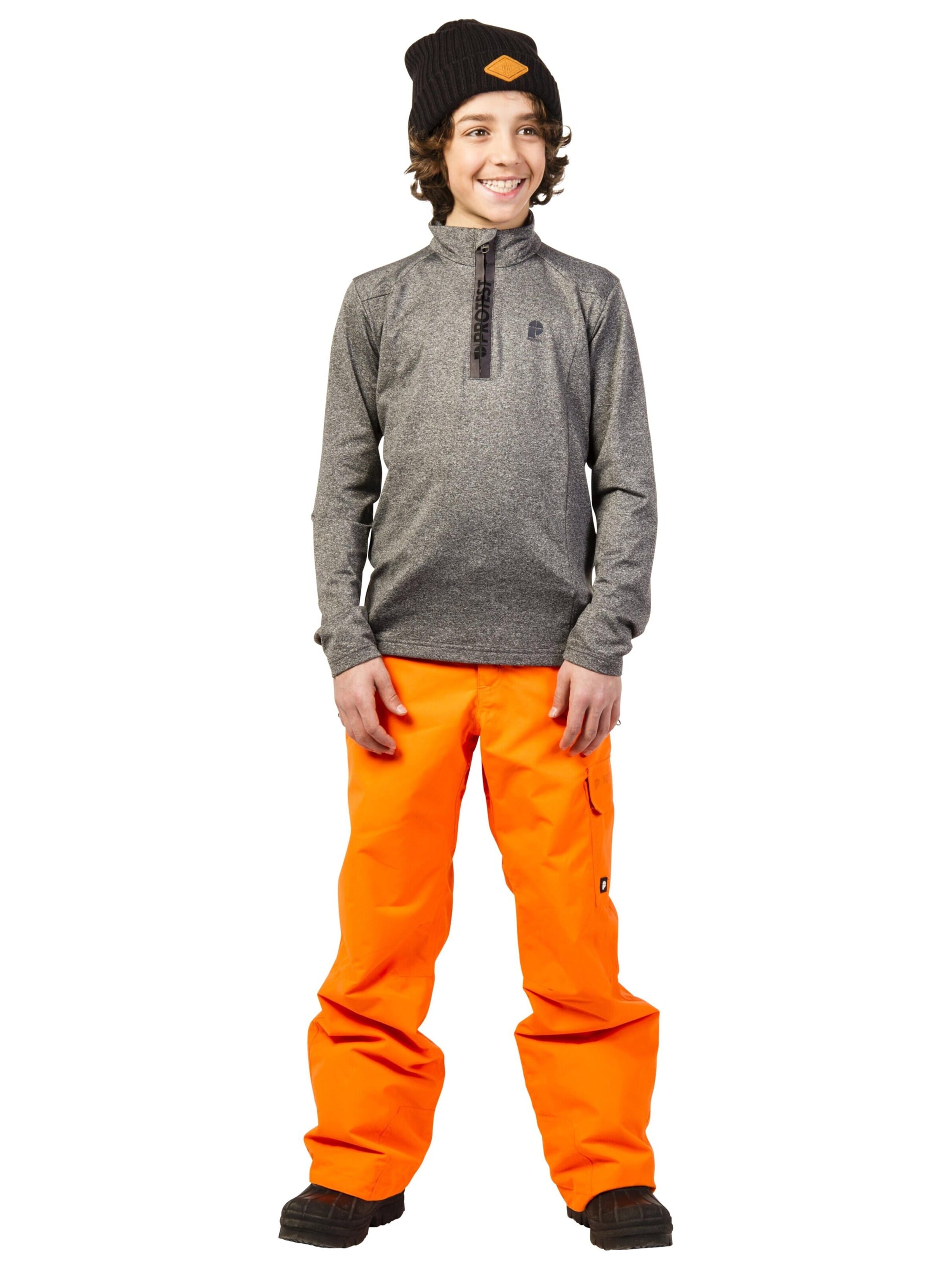PROTEST Sports sweatshirt 'WILLOWY JR' in Grey: front