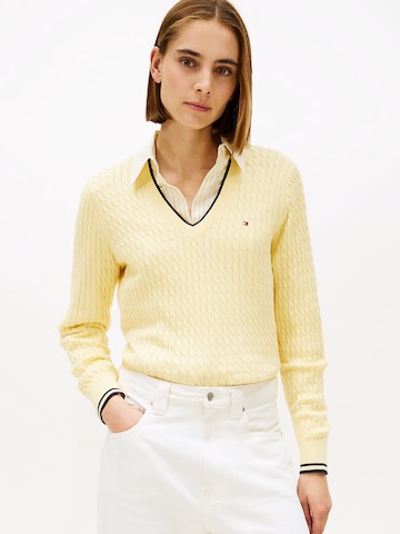 TOMMY HILFIGER Pullover in Gelb: Vorderseite