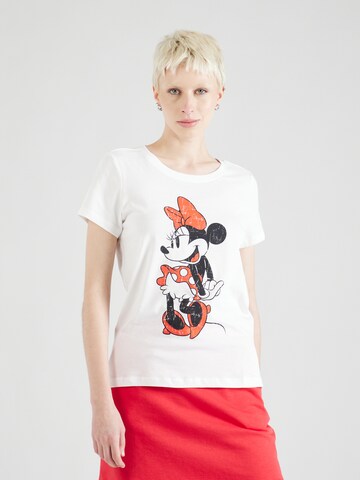ONLY Shirts 'MICKEY MINNIE' i hvid: forside