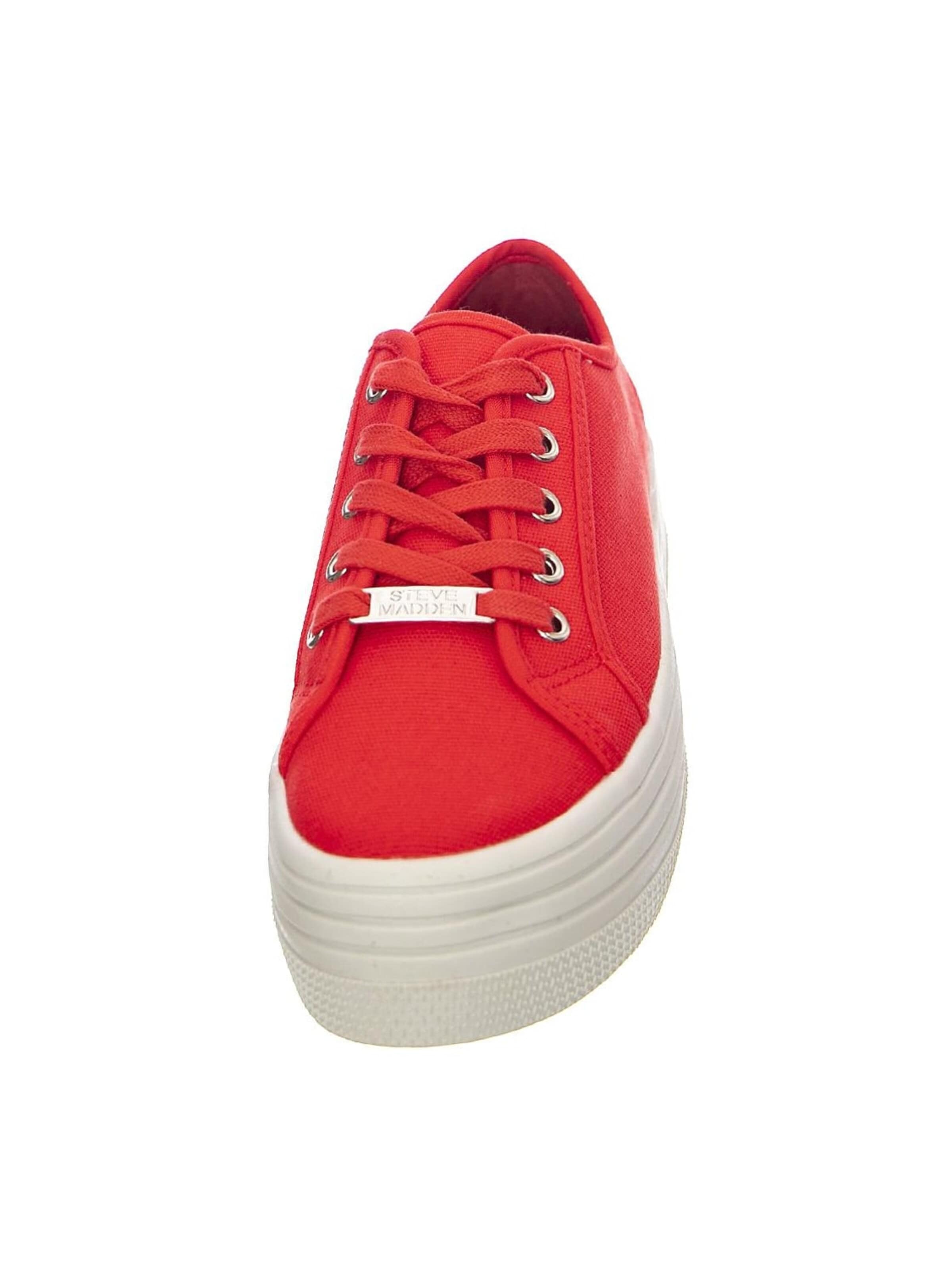 STEVE MADDEN Buty sportowe sznurowane 'Bobbi' w kolorze czerwony