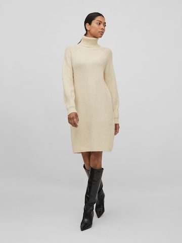 VILA Knitted dress 'Andy' in Beige