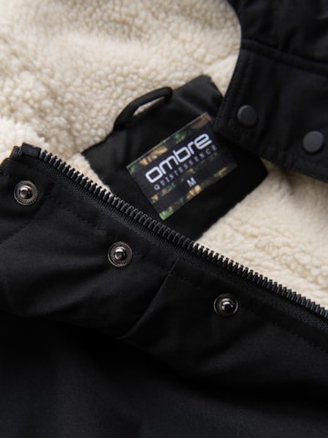 Ombre Winter Parka in Black