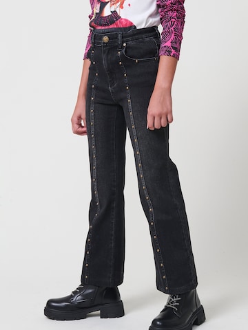 KOROSHI Regularen Kavbojke | črna barva: sprednja stran