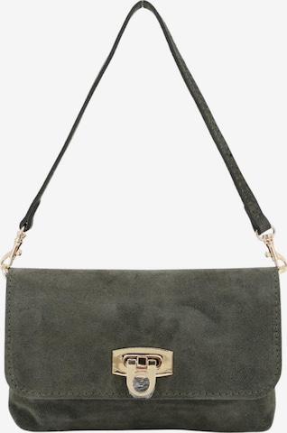 Brise Clutch 'Alessa Wild Leather' in Grün: Vorderseite