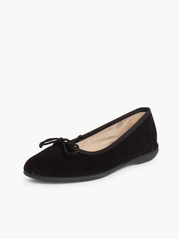 Ballerines Pisamonas en noir : devant