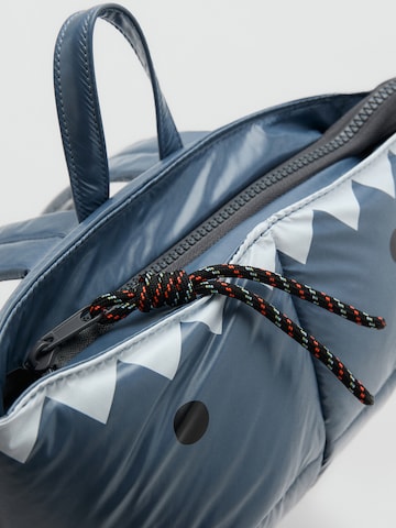 MANGO KIDS Reppu 'Shark' värissä sininen