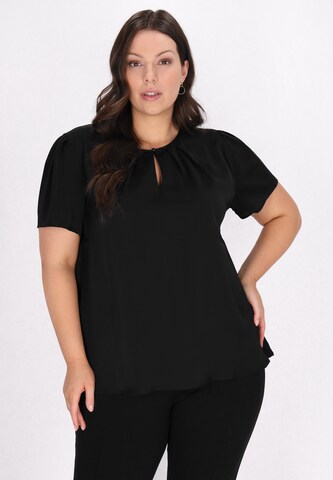 Usha - Blusa en negro: frente