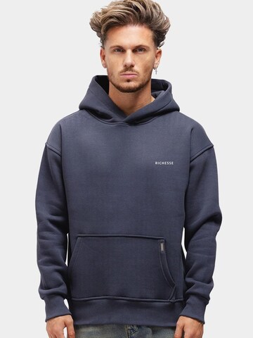 Richesse Sweatshirt 'GRACE HOODIE GREY' in Grijs: voorkant