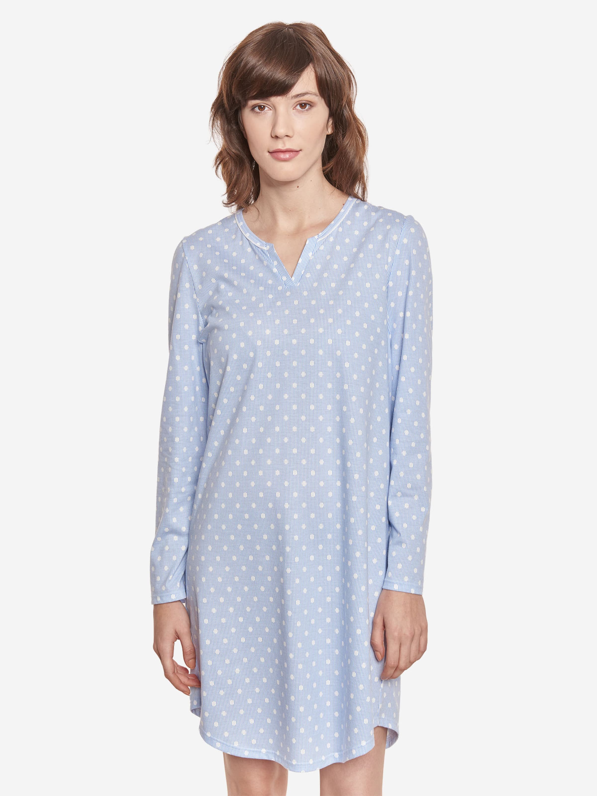 Rösch Nachthemd ' Mustermix ' in Blau: Vorderseite