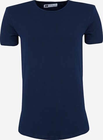 Leif Nelson T-Shirt Rundhals in Blau: predná strana