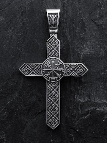 REYTEL Anhänger 'VEGVISIR. WYSZYWANKA SWAROGA' in Silber