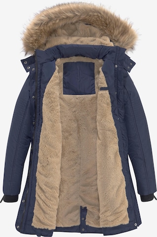 ALPENBLITZ Winter Parka 'Wintercharme' in Blue: front