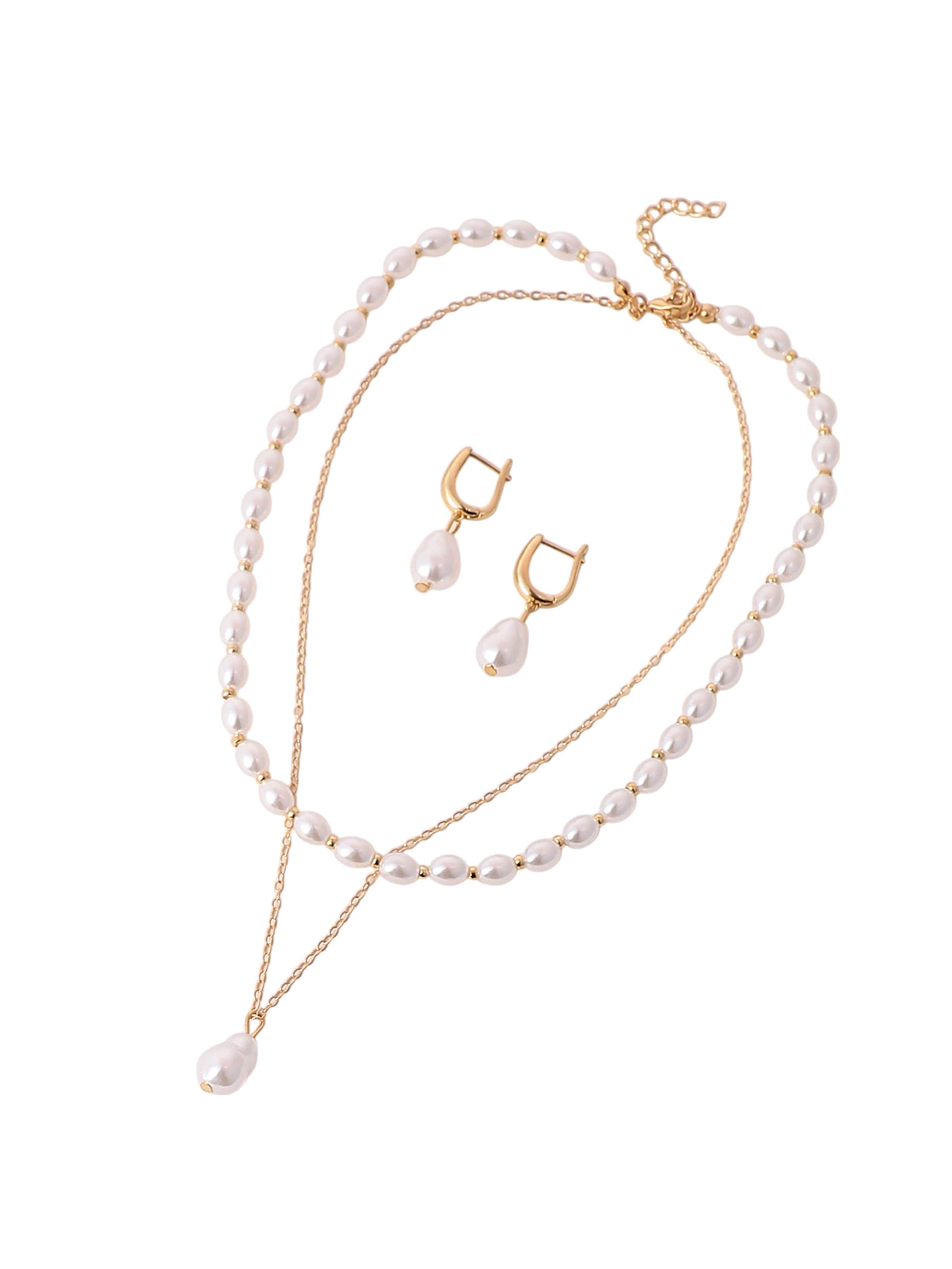 Parure de bijoux 'Chandrani' SOHI en or : devant