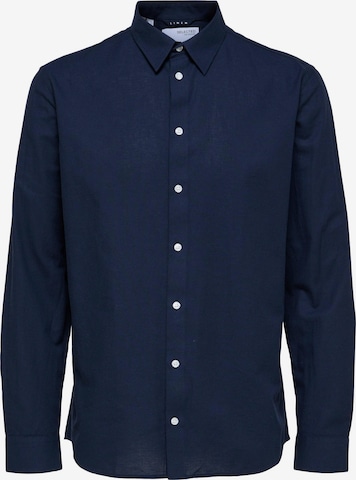 Slim fit Camicia business di SELECTED HOMME in blu: frontale