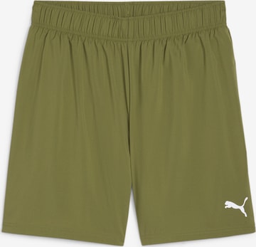 PUMA Regular Workout Pants 'Favourite' in Green: front