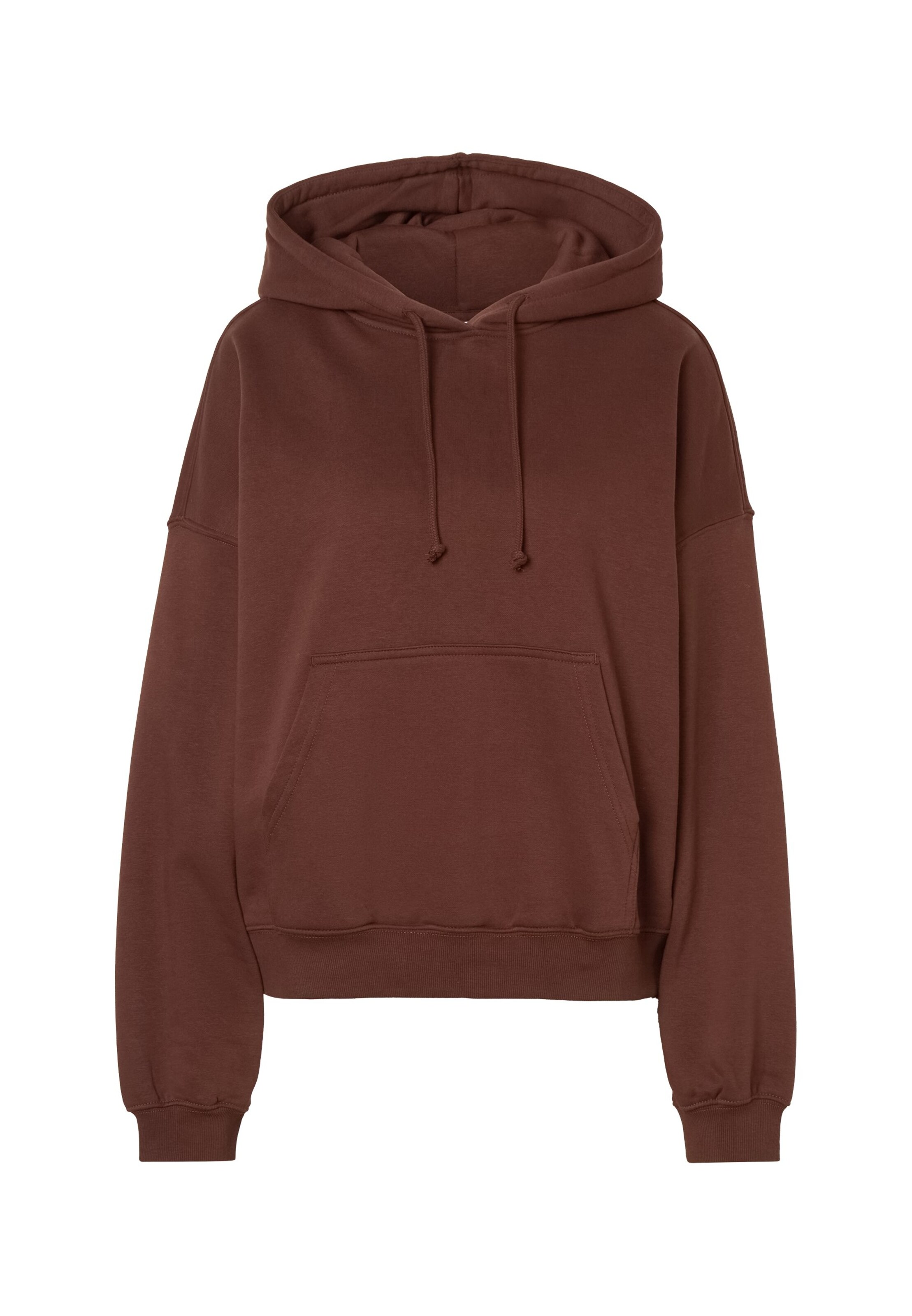 Sweat-shirt 'Lotte' WEEKDAY en marron : devant
