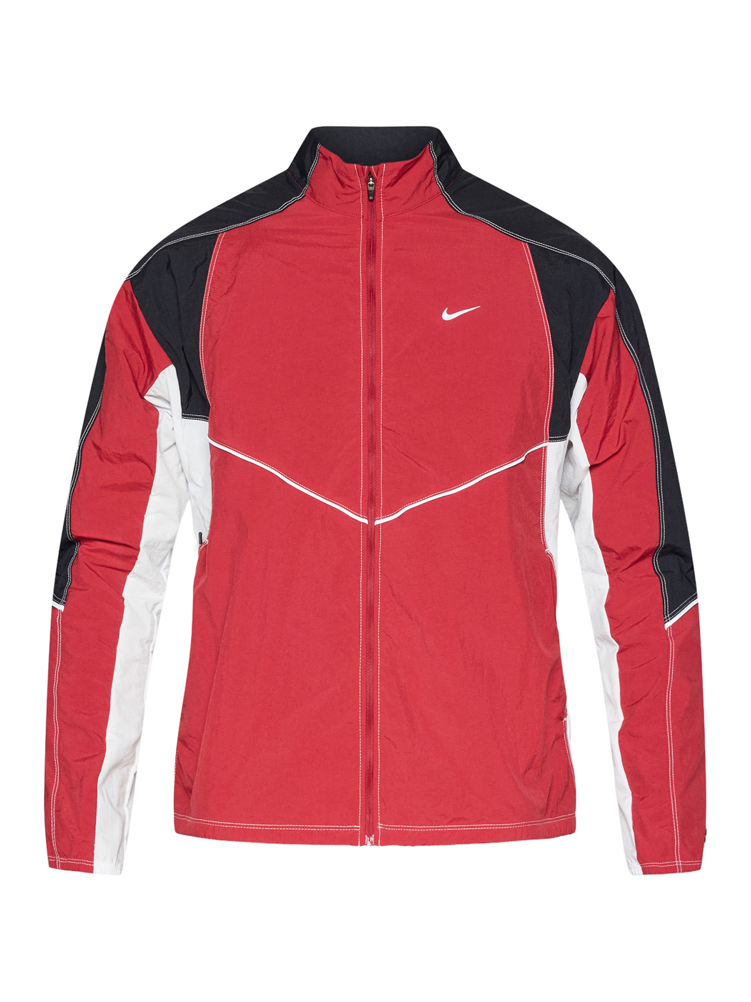 Giacca sportiva NIKE di colore rosso arancione / nero / offwhite, Visualizzazione prodotti