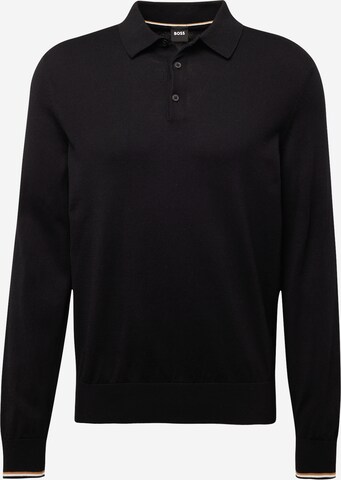 BOSS Sweater 'Gemello' in Black: front