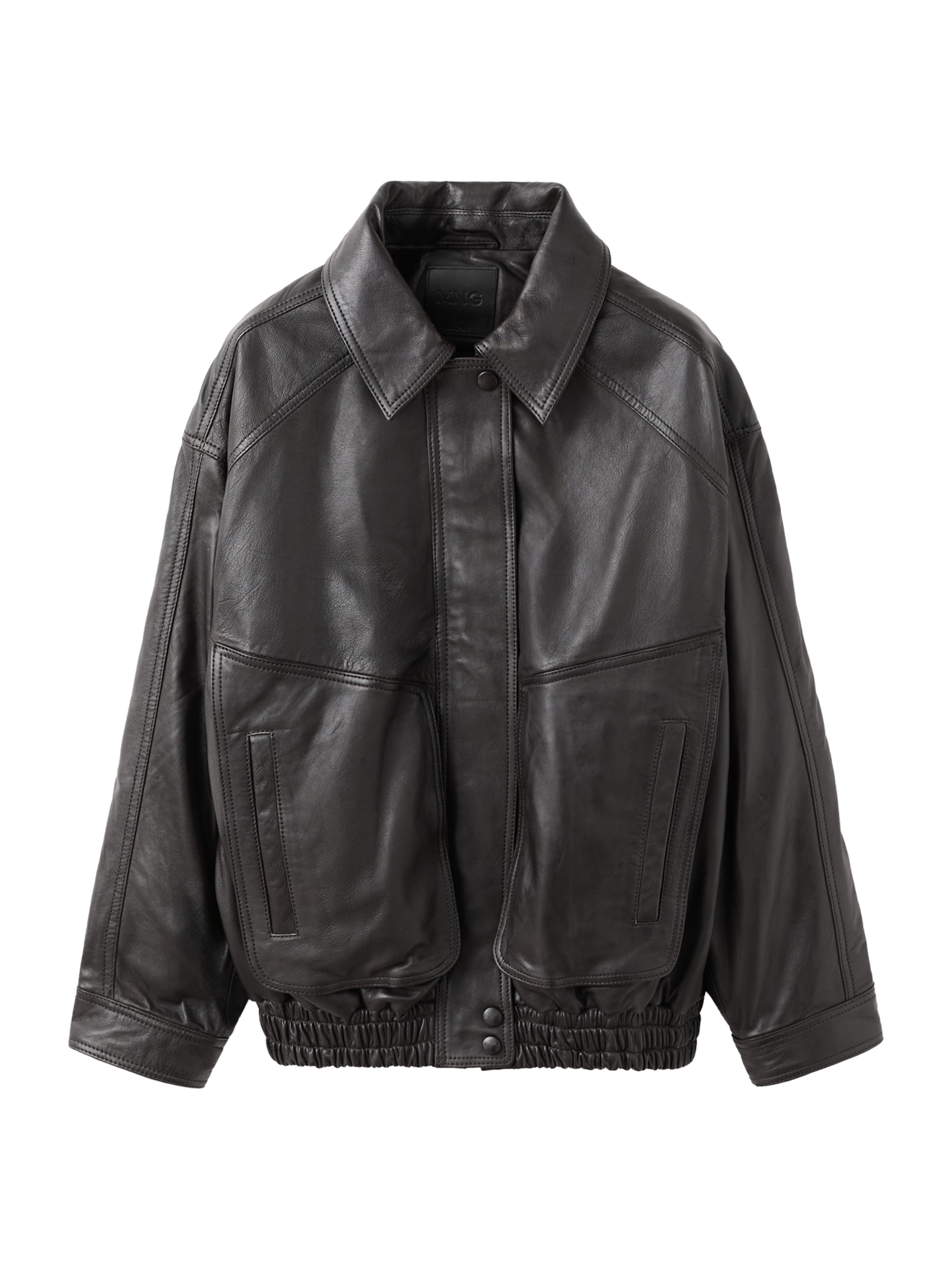 MANGO Přechodná bunda 'LONDON' – hnědá: přední strana