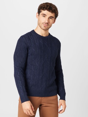 TOM TAILOR Sweater in Blue: front