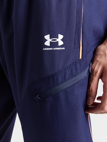 UNDER ARMOUR Normalny krój Spodnie sportowe 'Challenger' w kolorze niebieski