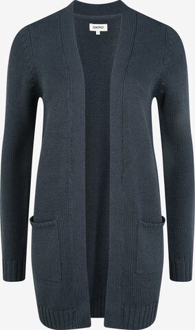 Oxmo Knit Cardigan 'Paula' in Blue: front