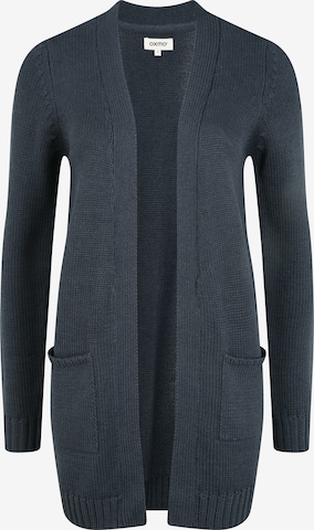 Oxmo Knit Cardigan 'Paula' in Blue: front
