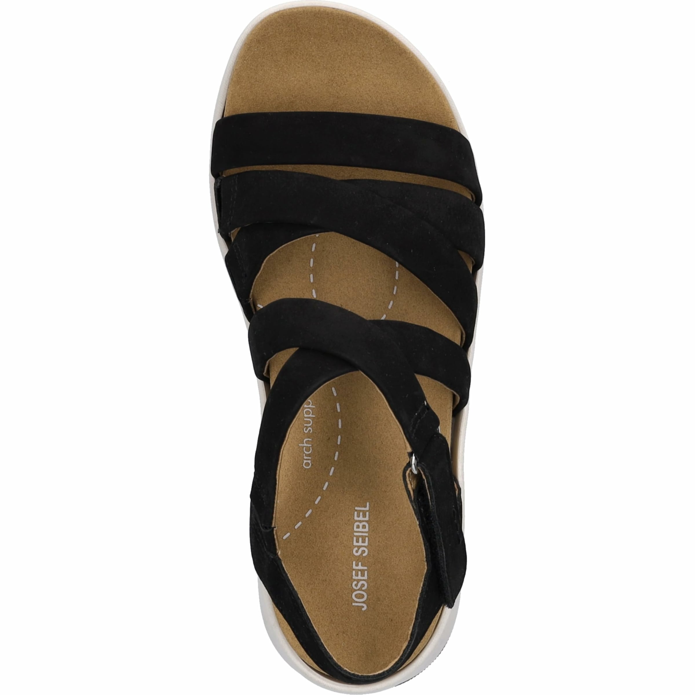 JOSEF SEIBEL Riemensandale in Schwarz