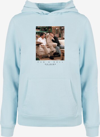 ABSOLUTE CULT Sweatshirt 'Friends - Hug And Roll' in Blauw: voorkant