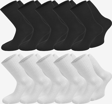 Chaussettes normani en noir : devant