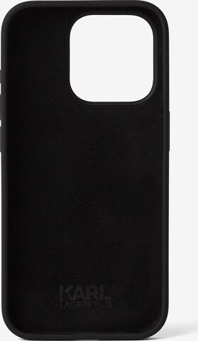 Karl Lagerfeld Pouzdro na smartphone 'iPhone 15 Pro' – černá