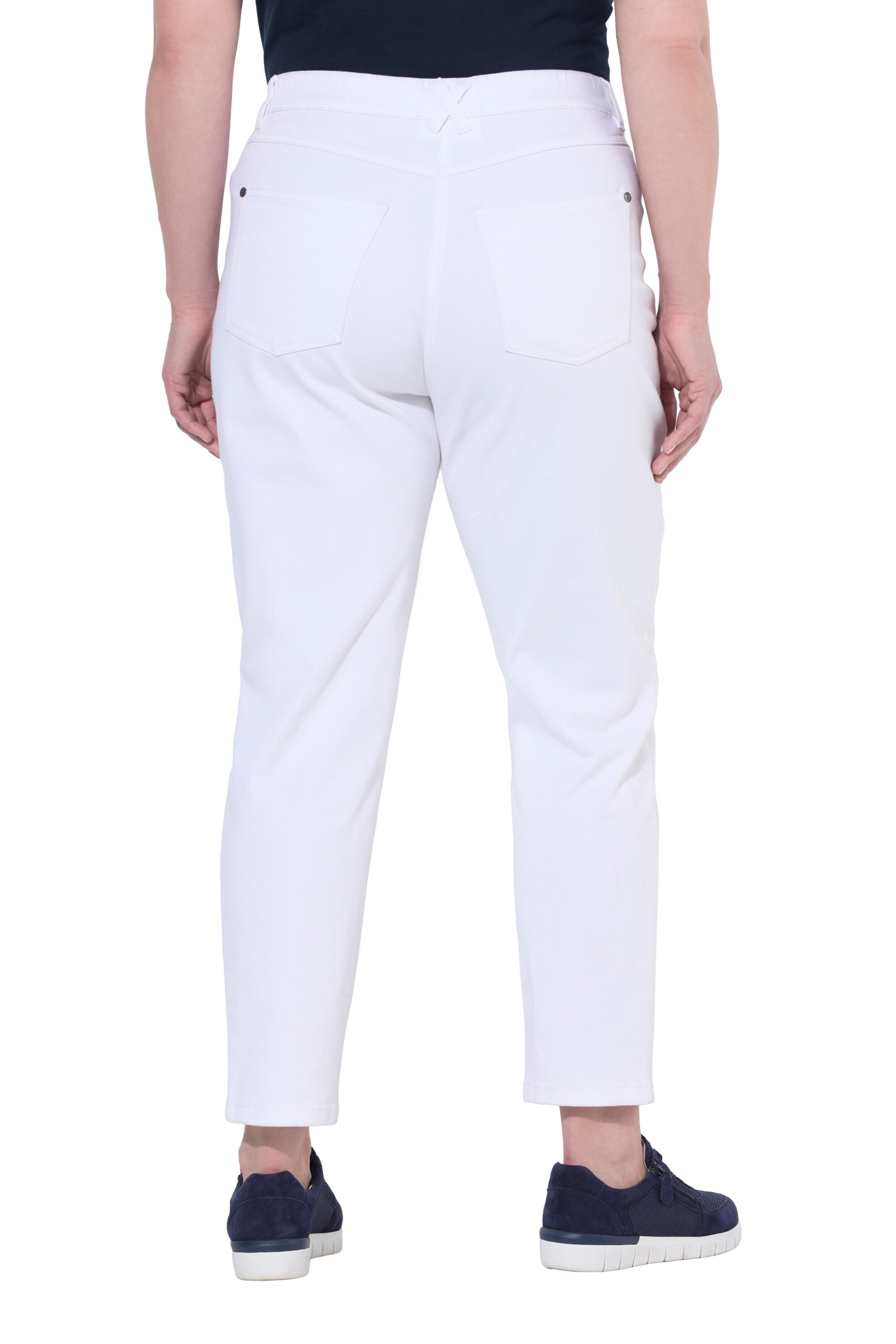 Ulla Popken Loosefit Jeans in Weiß